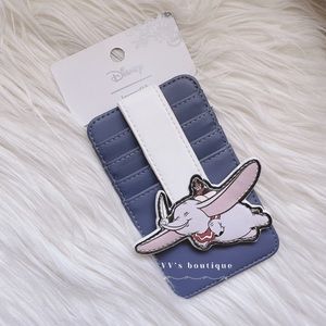 NWT Disney x Loungefly Dumbo & Timothy Q. Mouse Cardholder ID Card Holder Blue